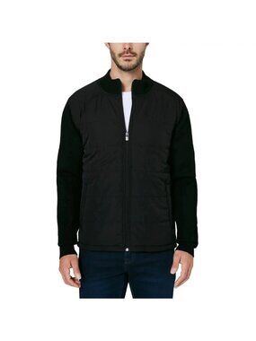 Infinity Men's XL LinearFlex Hybrid Sweater Jacket Quilted Insulated Black e1606